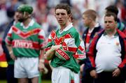 24 July 2004; A dejected Adrian Freeman, Mayo, after the final whistle. All-Ireland Senior B Hurling Final, Kildare v Mayo, Croke Park, Dublin. Picture credit; Ray McManus / SPORTSFILE