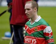24 July 2004; A dejected Stephen Broderick, Mayo, after the final whistle. All-Ireland Senior B Hurling Final, Kildare v Mayo, Croke Park, Dublin. Picture credit; Ray McManus / SPORTSFILE
