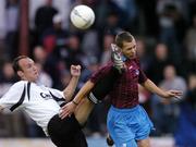 26 July 2004; Paul Marney, Dundalk, in action against Declan O'Brien, Drogheda United. FAI Carlsberg Cup, Second Round Replay, Drogheda United v Dundalk, United Park, Drogheda, Co. Louth. Picture credit; David Maher / SPORTSFILE