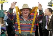 28 July 2004; Mick Lawlee, from Listowel, Co.Kerry, pictured at the Galway Races, Ballybrit, Co. Galway. Picture credit; Matt Browne / SPORTSFILE