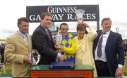 29 July 2004;  Winning connections, from right to left, are Bernard and Kathleen Gillane, John Cullen, jockey, Ciaran Budds, Guinness, and Trainer Paul Nolan, after Cloone River had won the Guinness Galway Hurdle Handicap. Galway Races, Ballybrit, Co. Galway. Picture credit; Damien Eagers / SPORTSFILE