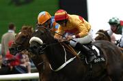 29 July 2004; Charmed Forest, right, with David Condon up, wins from Blackhall Claw, with Mick Kinane up, during the Guinness Handicap. Galway Races, Ballybrit, Co. Galway. Picture credit; Damien Eagers / SPORTSFILE
