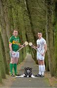 12 September 2013; Kerry captain Brendan O’Leary, left, and Kildare captain Mark Delaney were in Dublin today ahead of the Bord Gáis Energy GAA Hurling U-21 Finals. This Saturday, 14th September, Kerry play Kildare in the &quot;B&quot; Final at 3pm followed by Antrim against Clare in the &quot;A&quot; Final at 5pm in Semple Stadium, Thurles. Both matches will also be shown live on TG4, with fans able to vote for their man of the match using the hBGE hashtag on Twitter. City West Hotel, Saggart, Co. Dublin. Picture credit: Matt Browne / SPORTSFILE