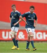 11 September 2013; Billy Holland, right, and Darren O'Shea, Munster A. 'A' Interprovincial, Munster A v Connacht Eagles, Musgrave Park, Cork. Picture credit: Diarmuid Greene / SPORTSFILE