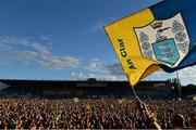 14 September 2013; Clare fans celebrate after the game. Bord Gáis Energy GAA Hurling Under 21 All-Ireland 'A' Championship Final, Antrim v Clare, Semple Stadium, Thurles, Co. Tipperary. Picture credit: Brendan Moran / SPORTSFILE