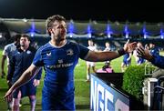 29 March 2024; Caelan Doris of Leinster after his side's victory in the United Rugby Championship match between Leinster and Vodacom Bulls at the RDS Arena in Dublin. Photo by Harry Murphy/Sportsfile