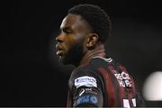 29 March 2024; James Akintunde of Bohemians during the SSE Airtricity Men's Premier Division match between Shamrock Rovers and Bohemians at Tallaght Stadium in Dublin. Photo by Stephen McCarthy/Sportsfile