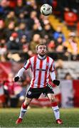 29 March 2024; Paul McMullan of Derry City during the SSE Airtricity Men's Premier Division match between Derry City and Galway United at The Ryan McBride Brandywell Stadium in Derry. Photo by Ben McShane/Sportsfile