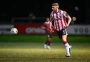 29 March 2024; Ronan Boyce of Derry City during the SSE Airtricity Men's Premier Division match between Derry City and Galway United at The Ryan McBride Brandywell Stadium in Derry. Photo by Ben McShane/Sportsfile