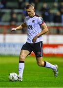 29 March 2024; Zak Johnson of Dundalk during the SSE Airtricity Men's Premier Division match between Shelbourne and Dundalk at Tolka Park in Dublin. Photo by Tyler Miller/Sportsfile