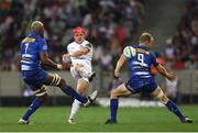 30 March 2024; Mike Lowry of Ulster kicks ahead during the United Rugby Championship match between DHL Stormers and Ulster at DHL Stadium in Cape Town, South Africa. Photo by Shaun Roy/Sportsfile