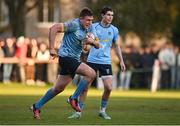 30 March 2024; Bobby Sheehan of UCD during the annual Men’s Rugby Colours match between Dublin University and UCD at College Park in Trinity College, Dublin. Photo by Sam Barnes/Sportsfile