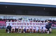 30 March 2024; The Tyrone team before the Allianz Hurling League Division 2B final match between Derry and Tyrone at the Derry GAA Centre of Excellence in Owenbeg, Derry. Photo by Ben McShane/Sportsfile