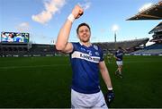 30 March 2024; Mark Timmons of Laois celebrates after the Allianz Football League Division 4 final match between Laois and Leitrim at Croke Park in Dublin. Photo by Ramsey Cardy/Sportsfile