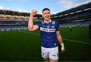 30 March 2024; Evan O'Carroll of Laois celebrates after the Allianz Football League Division 4 final match between Laois and Leitrim at Croke Park in Dublin. Photo by Ramsey Cardy/Sportsfile