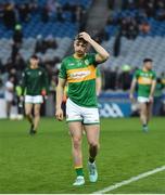30 March 2024; Stephen McLoughlin of Leitrim dejected after his side's defeat in the Allianz Football League Division 4 final match between Laois and Leitrim at Croke Park in Dublin. Photo by Shauna Clinton/Sportsfile
