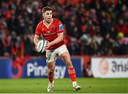 30 March 2024; Jack Crowley of Munster during the United Rugby Championship match between Munster and Cardiff at Thomond Park in Limerick. Photo by Harry Murphy/Sportsfile