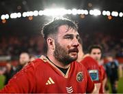 30 March 2024; John Hodnett of Munster after his side's victory in the United Rugby Championship match between Munster and Cardiff at Thomond Park in Limerick. Photo by Harry Murphy/Sportsfile