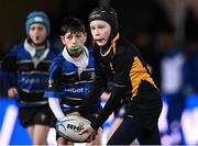 29 March 2024; Action between Malahide and Wexford Wanderers during the Bank of Ireland Half-Time Minis at the United Rugby Championship match between Leinster and Vodacom Bulls at the RDS Arena in Dublin. Photo by Harry Murphy/Sportsfile