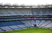 31 March 2024; A general view of Croke Park in Dublin, in advance of the Allianz Football League Division 1 and 2 finals, between Dublin and Derry, and Armagh and Donegal. Photo by Ramsey Cardy/Sportsfile