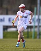 30 March 2024; Fionn Devlin of Tyrone during the Allianz Hurling League Division 2B final match between Derry and Tyrone at the Derry GAA Centre of Excellence in Owenbeg, Derry. Photo by Ben McShane/Sportsfile