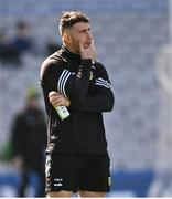 31 March 2024; Injured Donegal captain Patrick McBrearty before the Allianz Football League Division 2 Final match between Armagh and Donegal at Croke Park in Dublin. Photo by Ramsey Cardy/Sportsfile