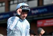 31 March 2024; Jockey Paul Townend after riding Jade De Grugy to victory in the Irish Stallion Farms EBF Honeysuckle Mares Novice Hurdle on day two of the Fairyhouse Easter Festival at Fairyhouse Racecourse in Ratoath, Meath. Photo by Seb Daly/Sportsfile