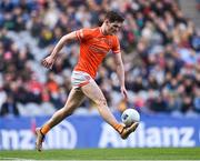 31 March 2024; Jarly Óg Burns of Armagh during the Allianz Football League Division 2 Final match between Armagh and Donegal at Croke Park in Dublin. Photo by Piaras Ó Mídheach/Sportsfile
