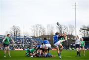 31 March 2024; Sofia Stefan of Italy kicks during the Women's Six Nations Rugby Championship match between Ireland and Italy at the RDS Arena in Dublin. Photo by Harry Murphy/Sportsfile