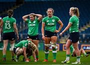 31 March 2024; Ireland players including Sam Monaghan and Fiona Tuite after their side's defeat in during the Women's Six Nations Rugby Championship match between Ireland and Italy at the RDS Arena in Dublin. Photo by Harry Murphy/Sportsfile