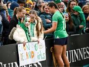 31 March 2024; Ireland supporters after the Women's Six Nations Rugby Championship match between Ireland and Italy at the RDS Arena in Dublin. Photo by Harry Murphy/Sportsfile