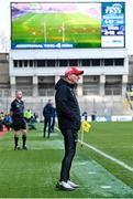 31 March 2024; Derry manager Mickey Harte during the Allianz Football League Division 1 Final match between Dublin and Derry at Croke Park in Dublin. Photo by Piaras Ó Mídheach/Sportsfile