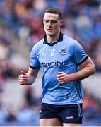 31 March 2024; Brian Fenton of Dublin leaves the pitch after he was sent off by referee Conor Lane during the Allianz Football League Division 1 Final match between Dublin and Derry at Croke Park in Dublin. Photo by Piaras Ó Mídheach/Sportsfile