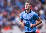 31 March 2024; Brian Fenton of Dublin leaves the pitch after he was sent off by referee Conor Lane during the Allianz Football League Division 1 Final match between Dublin and Derry at Croke Park in Dublin. Photo by Piaras Ó Mídheach/Sportsfile