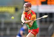 31 March 2024; Jack McCullagh of Carlow during the Allianz Hurling League Division 2A Final match between Carlow and Laois at Netwatch Cullen Park in Carlow. Photo by Ben McShane/Sportsfile