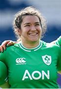 31 March 2024; Christy Haney of Ireland before the Women's Six Nations Rugby Championship match between Ireland and Italy at the RDS Arena in Dublin. Photo by Harry Murphy/Sportsfile