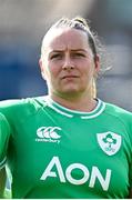 31 March 2024; Nicole Fowley of Ireland before the Women's Six Nations Rugby Championship match between Ireland and Italy at the RDS Arena in Dublin. Photo by Harry Murphy/Sportsfile