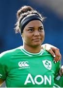 31 March 2024; Eimear Corri of Ireland before the Women's Six Nations Rugby Championship match between Ireland and Italy at the RDS Arena in Dublin. Photo by Harry Murphy/Sportsfile