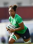 31 March 2024; Grace Moore of Ireland during the Women's Six Nations Rugby Championship match between Ireland and Italy at the RDS Arena in Dublin. Photo by Harry Murphy/Sportsfile