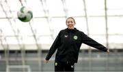 1 April 2024; Megan Connolly during a Republic of Ireland Women's training session at the Sport Ireland National Indoor Arena on the Sport Ireland Campus in Dublin. Photo by Stephen McCarthy/Sportsfile