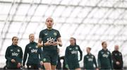1 April 2024; Denise O'Sullivan and team-mates during a Republic of Ireland Women's training session at the Sport Ireland National Indoor Arena on the Sport Ireland Campus in Dublin. Photo by Stephen McCarthy/Sportsfile