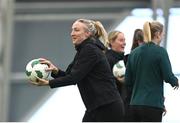 1 April 2024; Louise Quinn during a Republic of Ireland Women's training session at the Sport Ireland National Indoor Arena on the Sport Ireland Campus in Dublin. Photo by Stephen McCarthy/Sportsfile
