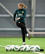 1 April 2024; Ruesha Littlejohn during a Republic of Ireland Women's training session at the Sport Ireland National Indoor Arena on the Sport Ireland Campus in Dublin. Photo by Stephen McCarthy/Sportsfile