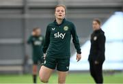 1 April 2024; Emily Murphy during a Republic of Ireland Women's training session at the Sport Ireland National Indoor Arena on the Sport Ireland Campus in Dublin. Photo by Stephen McCarthy/Sportsfile
