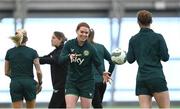 1 April 2024; Aoife Mannion during a Republic of Ireland Women's training session at the Sport Ireland National Indoor Arena on the Sport Ireland Campus in Dublin. Photo by Stephen McCarthy/Sportsfile