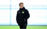 1 April 2024; Head coach Eileen Gleeson during a Republic of Ireland Women's training session at the Sport Ireland National Indoor Arena on the Sport Ireland Campus in Dublin. Photo by Stephen McCarthy/Sportsfile