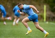 1 April 2024; Jordan Larmour during Leinster rugby squad training at UCD in Dublin. Photo by Harry Murphy/Sportsfile