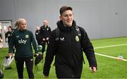 1 April 2024; Equipment officer Jess Turner during a Republic of Ireland Women's training session at the Sport Ireland National Indoor Arena on the Sport Ireland Campus in Dublin. Photo by Stephen McCarthy/Sportsfile