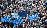 31 March 2024; Dublin supporters on Hill 16 during the Allianz Football League Division 1 Final match between Dublin and Derry at Croke Park in Dublin. Photo by Ramsey Cardy/Sportsfile