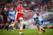 31 March 2024; Eoin McEvoy of Derry in action against Con O'Callaghan of Dublin during the Allianz Football League Division 1 Final match between Dublin and Derry at Croke Park in Dublin. Photo by Ramsey Cardy/Sportsfile